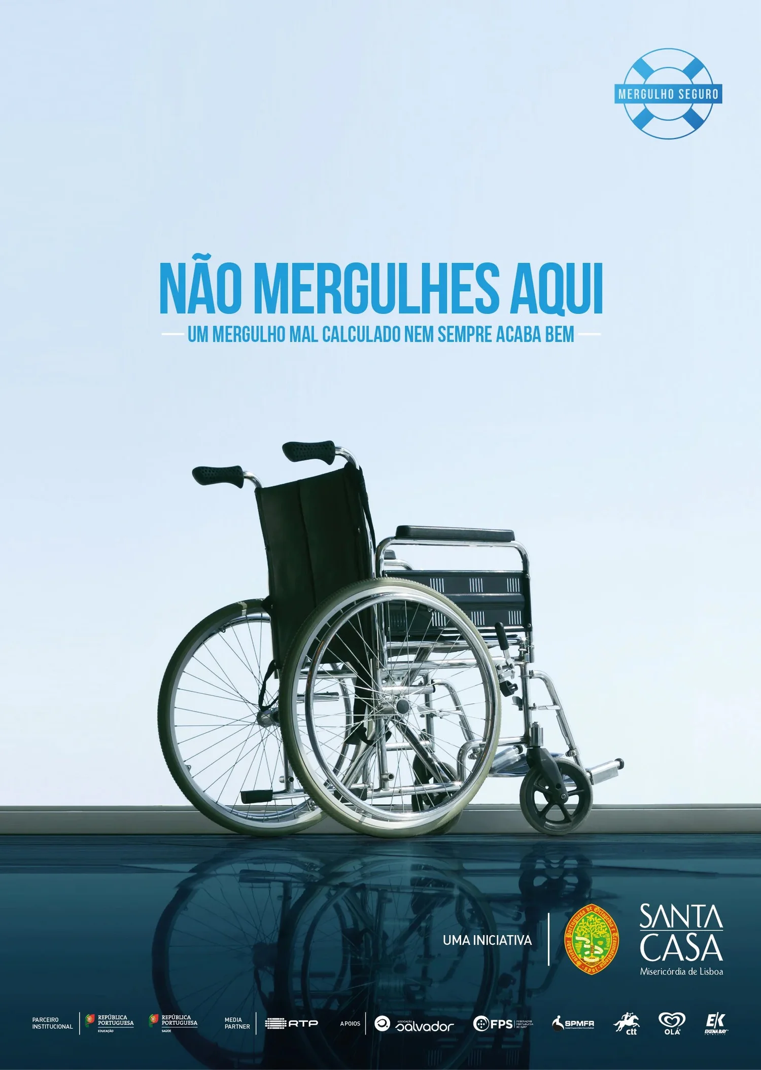 Mergulho Seguro campaign poster