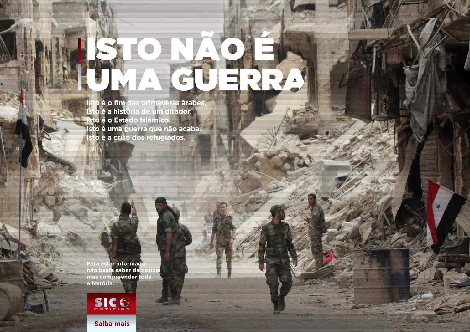 SIC Notícias — war campaign visual