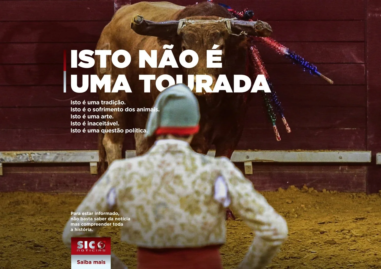 SIC Notícias — bullfight campaign visual