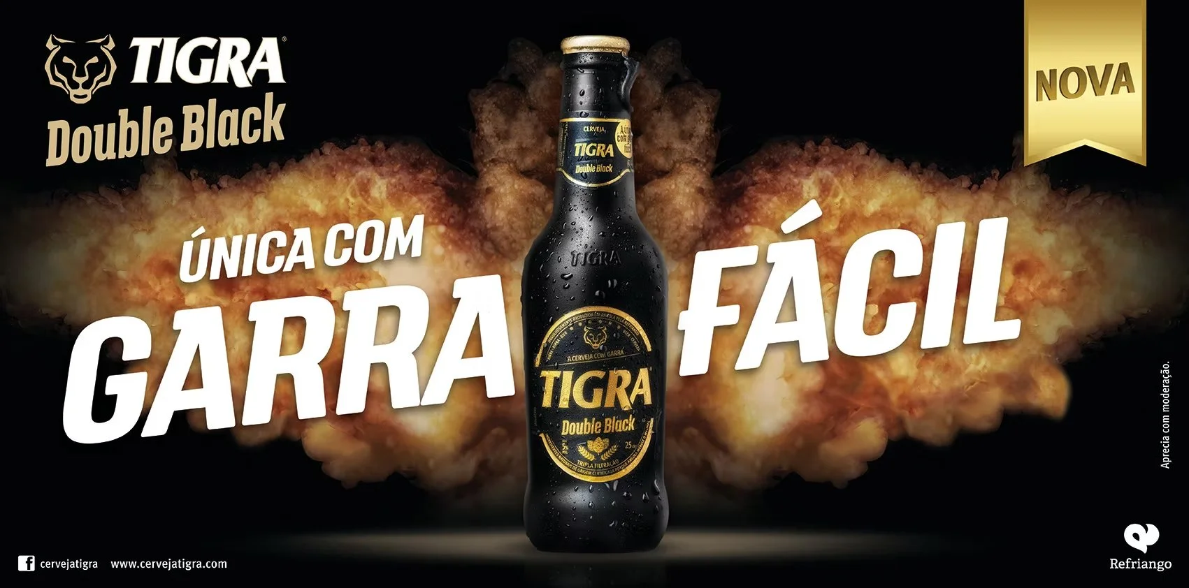 Tigra Double Black bottle campaign