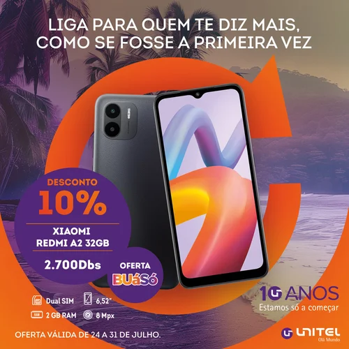 Unitel STP mobile phone campaign post